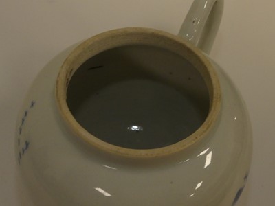 Lot 225 - A blue and white Chinese teapot and another...