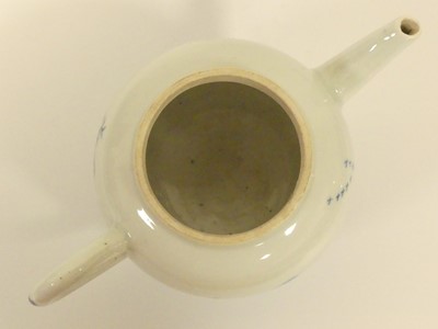 Lot 225 - A blue and white Chinese teapot and another...