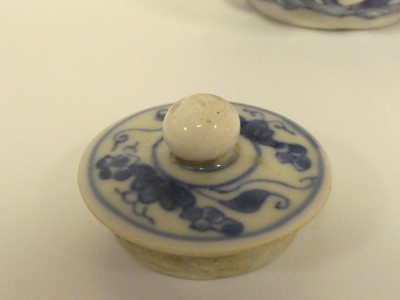 Lot 225 - A blue and white Chinese teapot and another...