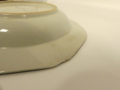 Lot 247 - Five Chinese blue and white dishes to include...