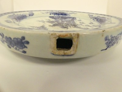Lot 247 - Five Chinese blue and white dishes to include...
