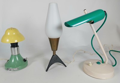 Lot 27 - Three retro mid-century style lamps