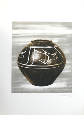 Lot 374 - Bernard Leach CH (1887-1979) - Black Jar...