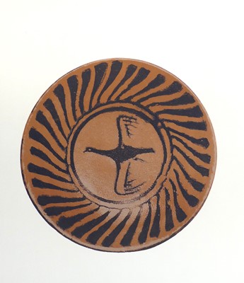 Lot 378 - Bernard Leach CH (1887-1979) - Bird Dish (1973-...