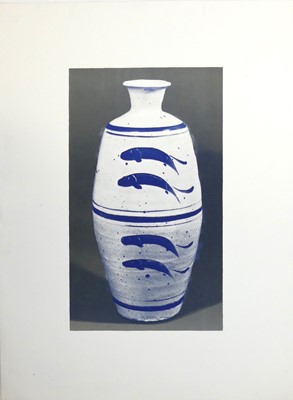 Lot 379 - Bernard Leach CH (1887-1979) - Fish Vase...