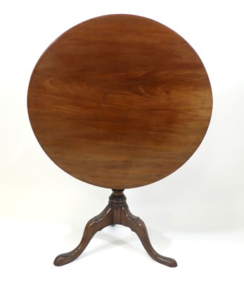 Lot 2547 - A George III mahogany pedestal tripod...