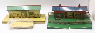 Lot 156 - Two Hornby 0-gauge stations: 1936-7 No.2,...