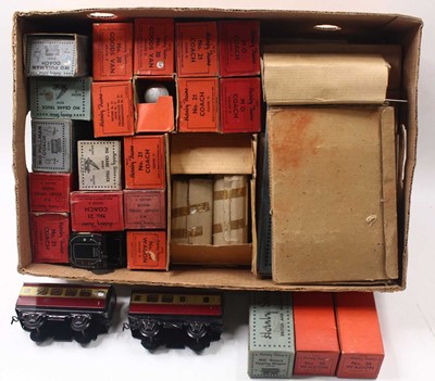 Lot 142 - Large box of Hornby 0-gauge No.20, No.30 & MO...