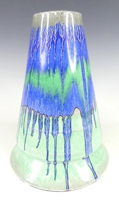 Lot 30 - A circa 1930s Shelley pottery vase, of conical...