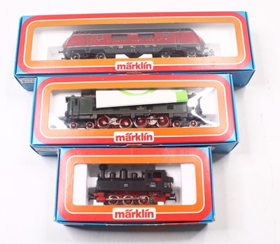 Lot 714 - Three Marklin HO gauge locos to include a...