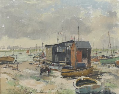 Lot 403 - Trevor Chamberlain (b.1933) - Aldeburgh, oil...