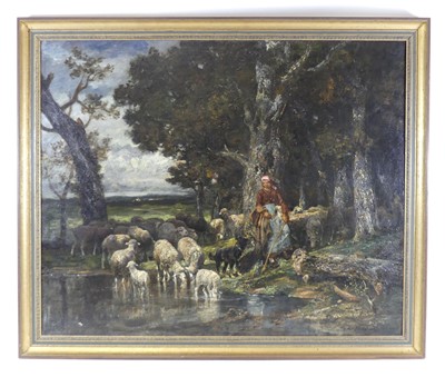 Lot 2459 - Charles Jacques (French 1813-1894) - Landscape...