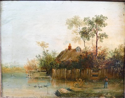 Lot 2477 - Attributed to Charles Morris - The Duck Pond,...