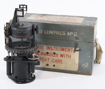 Lot 525 - A WW II Air Ministry Astro Compass Mk II 6.A /...