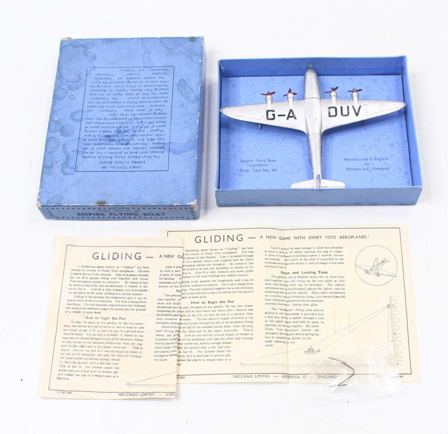 Lot 1126 - Dinky Toys No. 60R Empire Flying Boat titled...