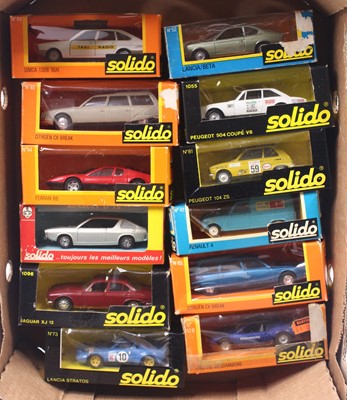 Lot 795 - 12 various boxed Solido diecast miniatures to...