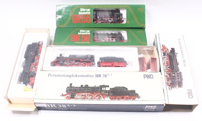 Lot 733 - Four Piko HO gauge locos including a BR66 loco,...