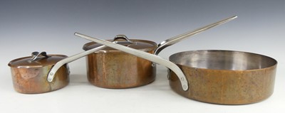 Lot 225 - Three Georg Jensen Design copper and polished...