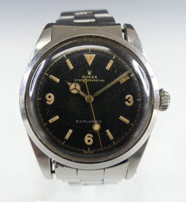 Lot 2338 - A 1953 gent's Rolex oyster perpetual Explorer...