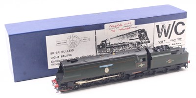 Lot 623 - 00 gauge kit built 2 rail Bulleid West country...