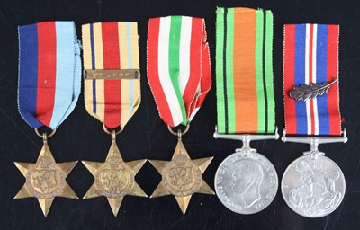 Lot 712 - A WW II Casualty group of five medals to...