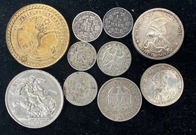 Lot 495 - Great Britain and world coins. A German Drei 3...