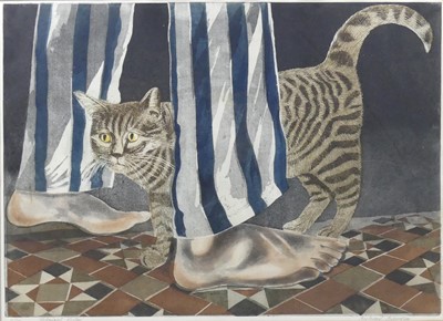 Lot 405 - Richard Bawden (1936-2024) - Midnight Visitor,...