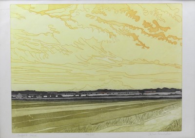 Lot 402 - John Brunsdon (1933-2014) - Suffolk Scene,...