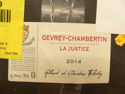 Lot 1031 - Domaine Gilbert et Christine Felettig...