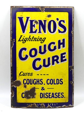 Lot 236 - An enamel on metal advertising sign 'Veno's...