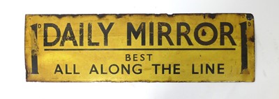 Lot 238 - An enamel on metal advertising sign 'Daily...