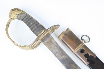 Lot 630 - A British 1803? pattern Flank Officer's sabre,...