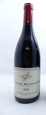 Lot 1007 - Domaine Jean Grivot 2003, Vosne-Romanee, one...