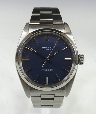 Lot 2335 - A gent's Rolex Oyster Precision stainless...