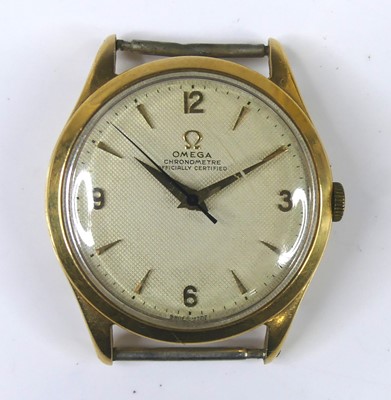 Lot 2329 - An Omega 18ct gold cased chronometre...