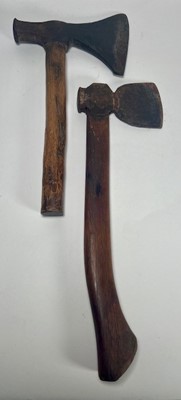 Lot 743 - A WWI trench hand axe together with an english...