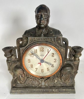 Lot 658 - A 1940's Roosevelt mantel clock. Made by...