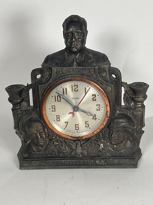 Lot 658 - A 1940's Roosevelt mantel clock. Made by...