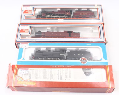 Lot 565 - Four 00 gauge locos to include an Airfix 4F in...