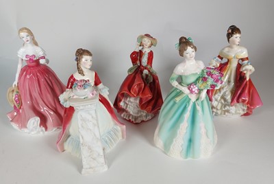 Lot 217 - Five Royal Doulton ladies; 'Southern Belle',...