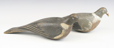 Lot 858 - A 20th century carved and painted pine decoy...