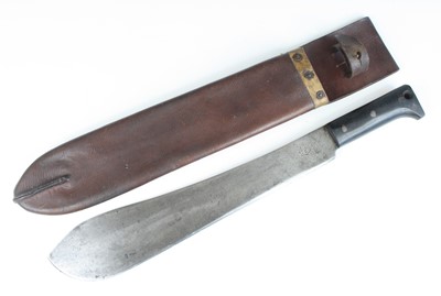 Lot 691 - A WW II U.S. Army issue machete, having a 37cm...