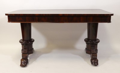 Lot 1262 - A William IV rosewood sofa table, the...