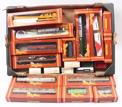 Lot 673 - One tray of early Hornby 00 gauge wagons and...