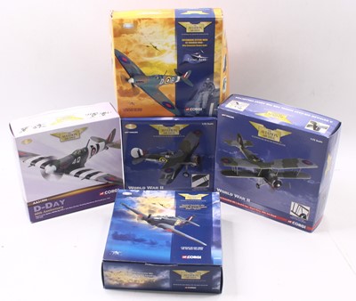 Lot 978 - Five Corgi Aviation Archive 1:72 scale...