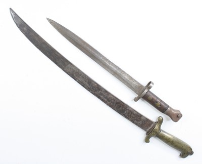 Lot 609 - A British 1888 pattern bayonet, having a 30cm...