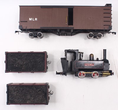 Lot 18 - Modified Mamod 0-4-0 SL2 loco, in black,...