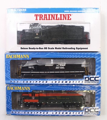 Lot 732 - Three HO gauge locos to include a Bachmann DCC...