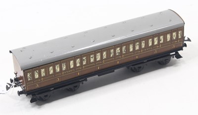 Lot 137 - Post-war Hornby No.2 NE Passenger coach...