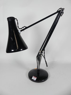 Lot 17 - A black angle poise lamp